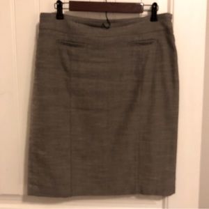 Ann Taylor Brown Pencil Skirt